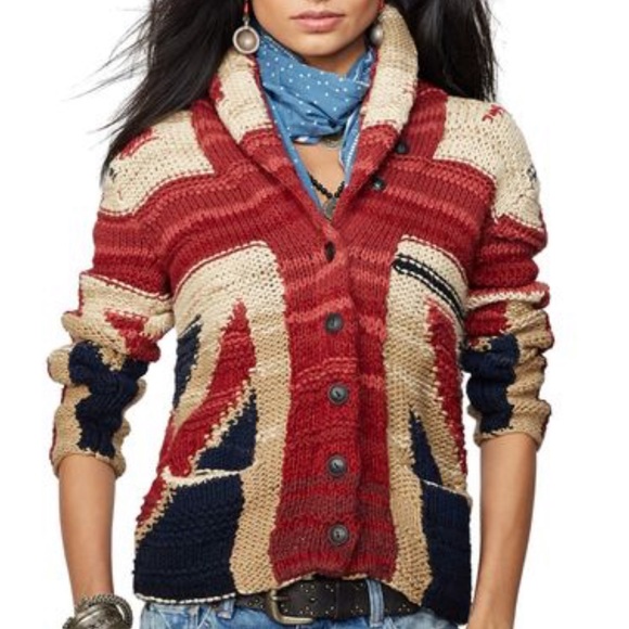 Denim & Supply Ralph Lauren Sweaters - Ralph Lauren Union Jack Rare Denim&Supply Sweater